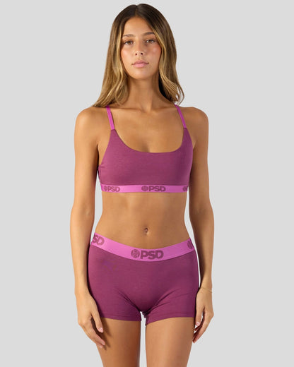 Women|Sale PSD Modal Solids - Mag Purp - Scoop Bralette - Modal