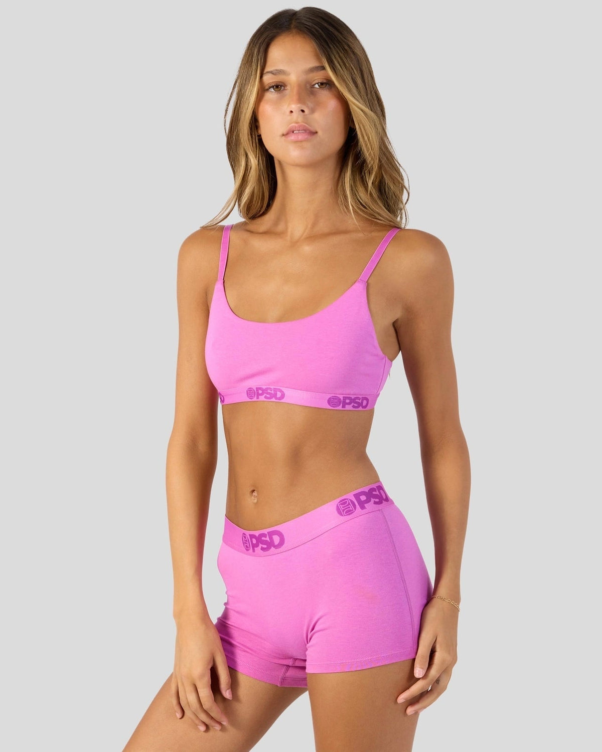 Women|Sale PSD Modal Solids - Blush Pink - Scoop Bralette - Modal