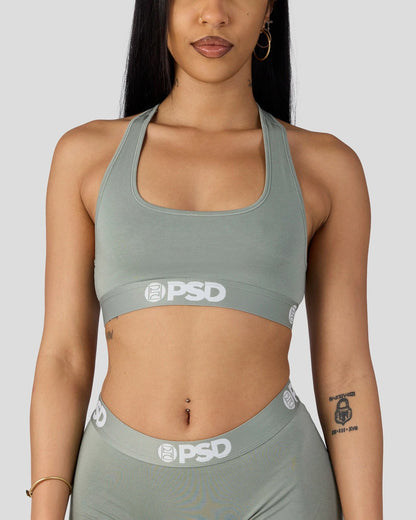 Women|Sale PSD Modal Solids - Sage - Sports Bra - Modal