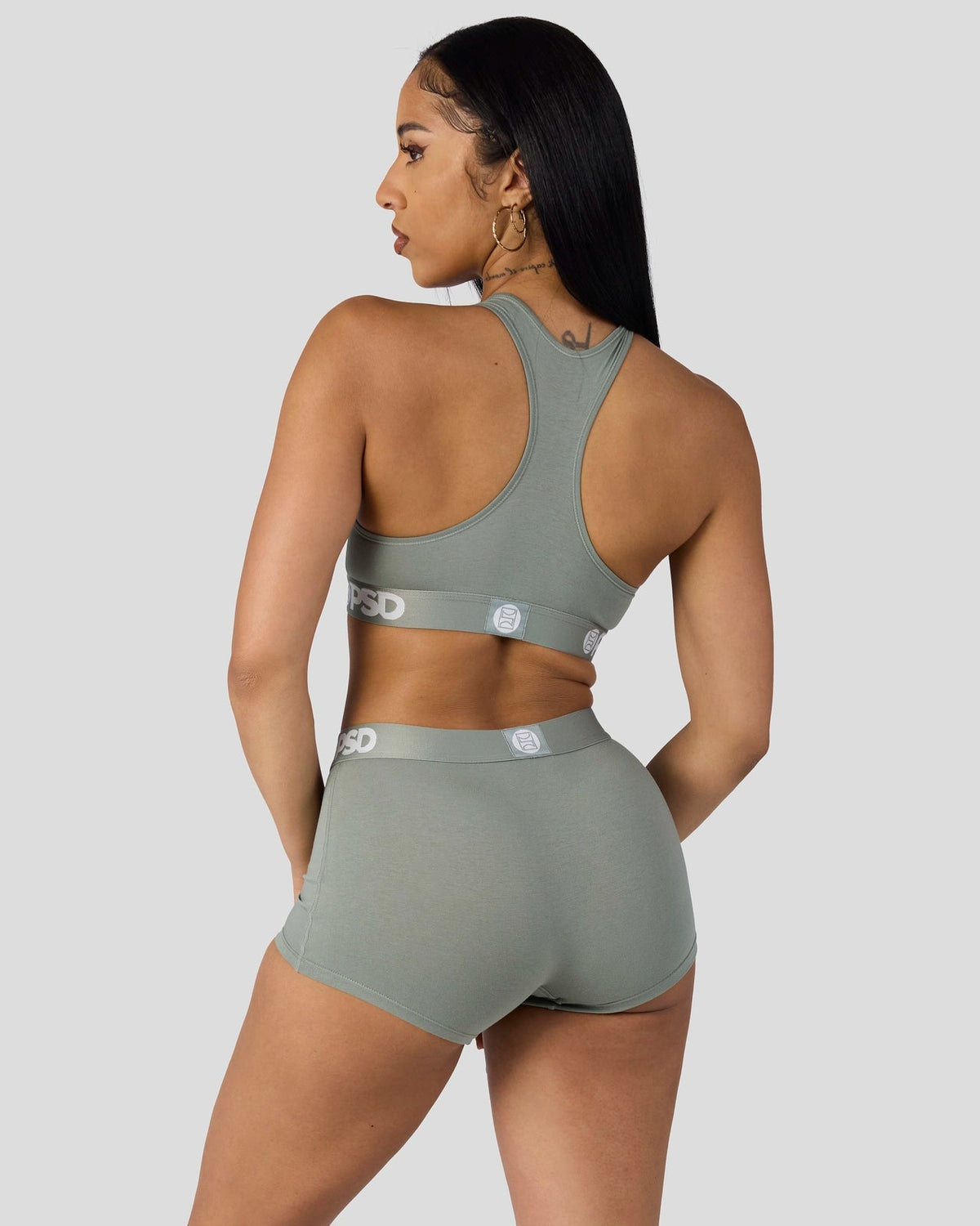 Women|Sale PSD Modal Solids - Sage - Sports Bra - Modal