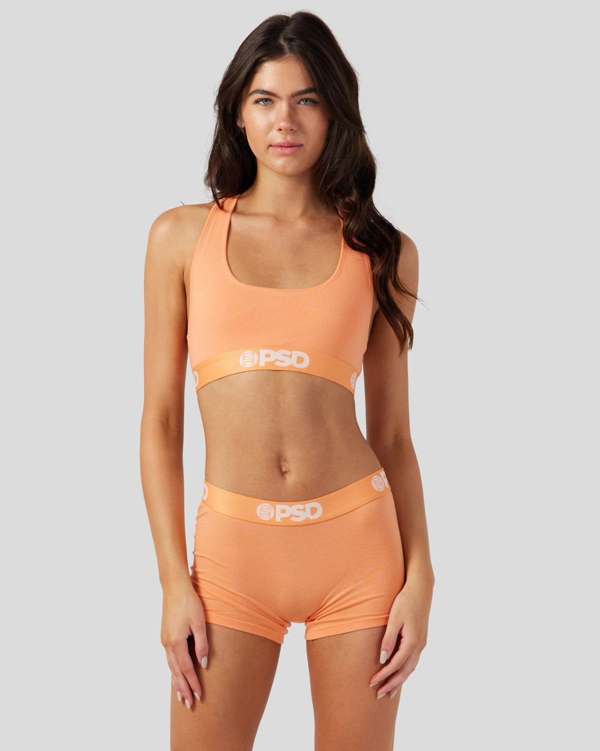 Women|Sale PSD Modal Solids - Coral - Sports Bra - Modal