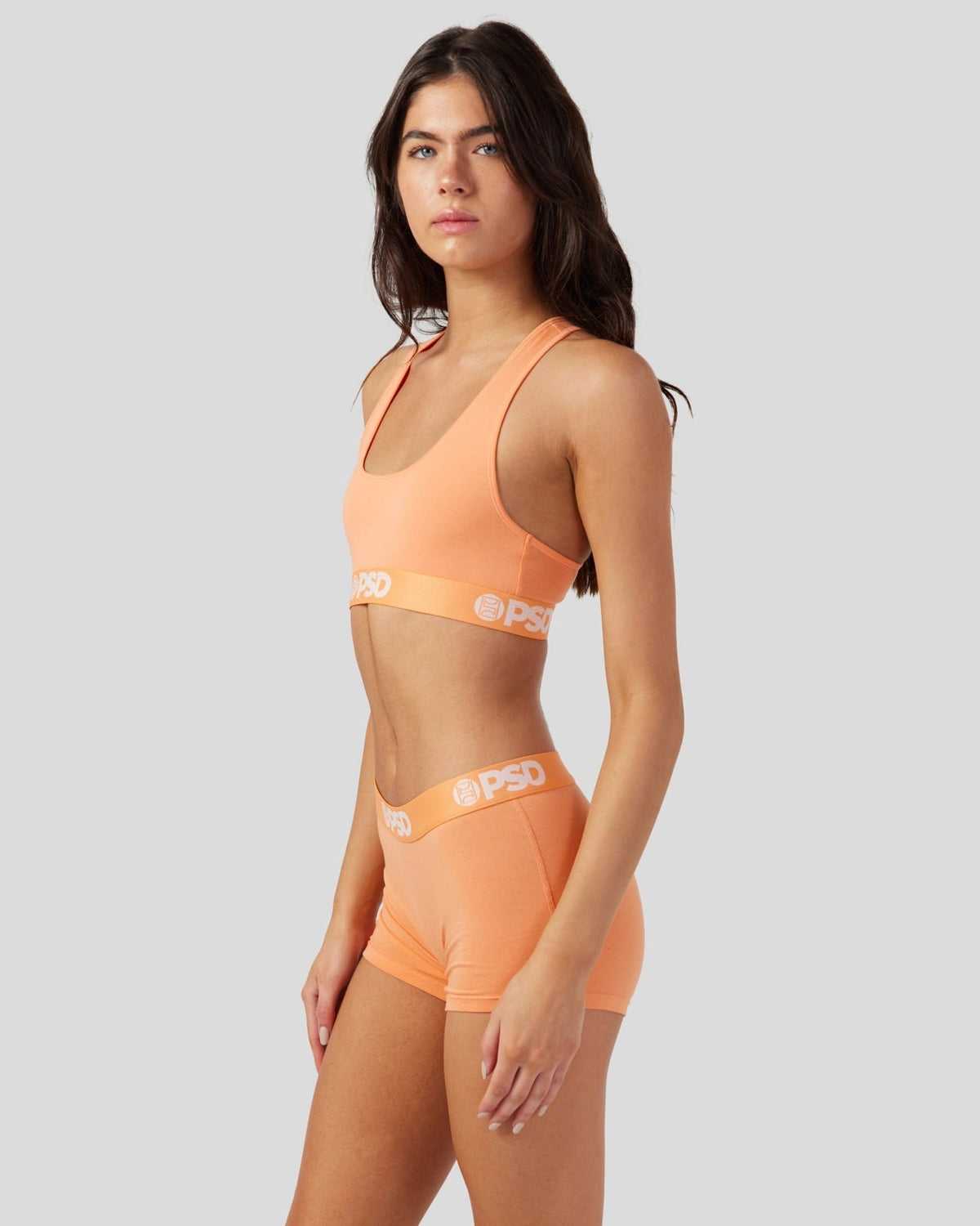 Women|Sale PSD Modal Solids - Coral - Sports Bra - Modal