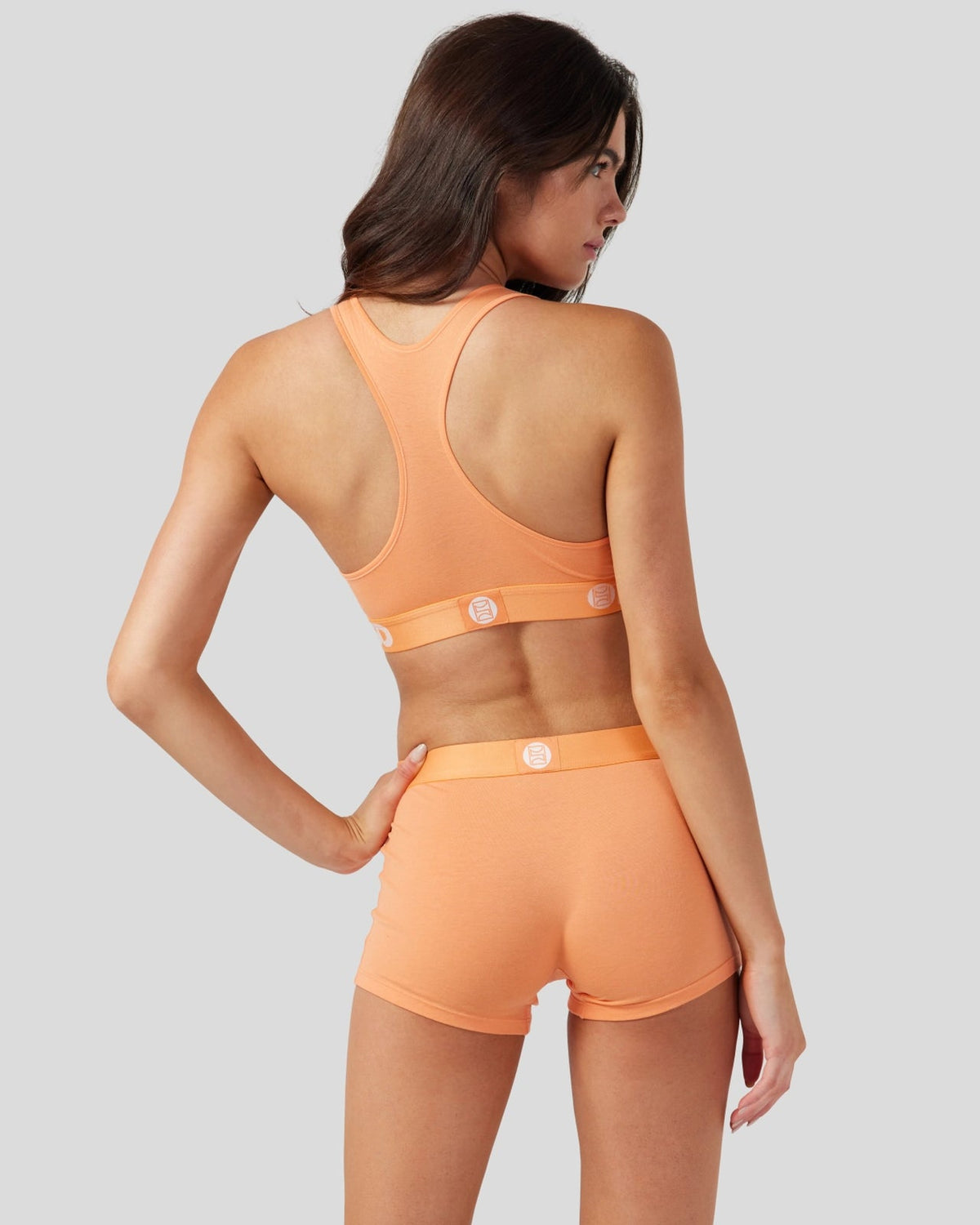 Women|Sale PSD Modal Solids - Coral - Sports Bra - Modal