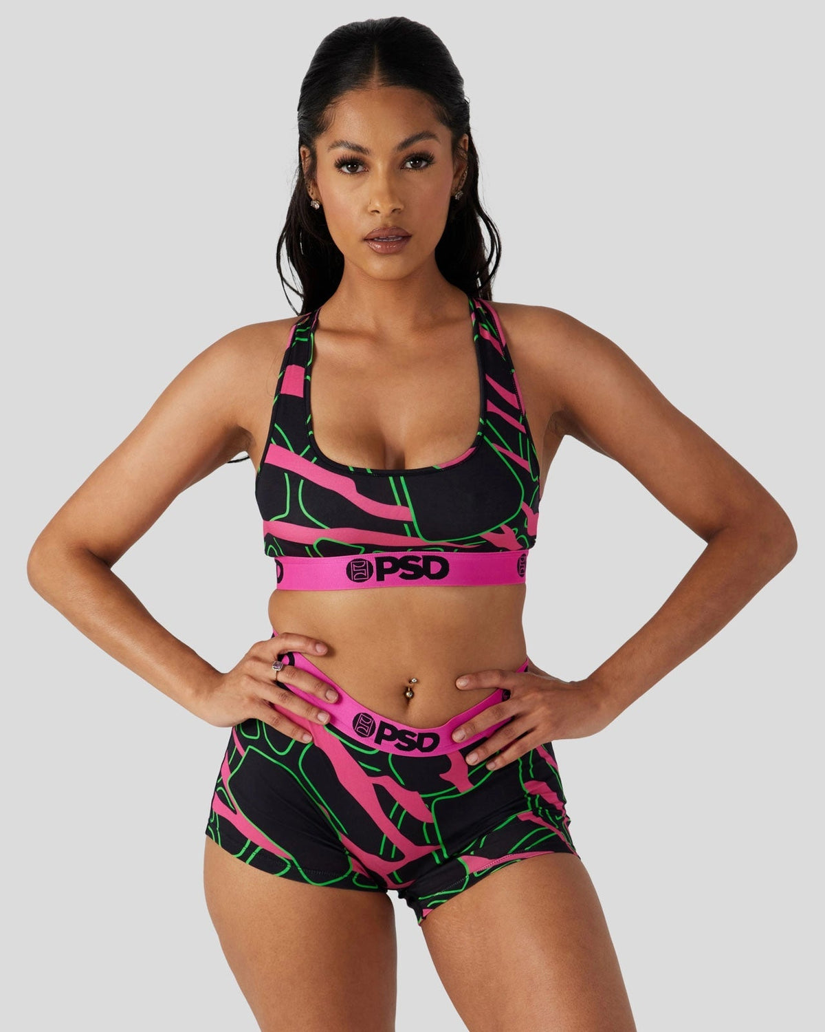 Women|Sale PSD Modal - Neon Giraffe - Sports Bra - Modal