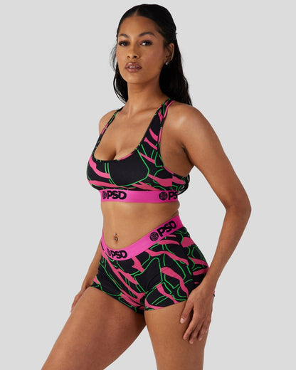 Women|Sale PSD Modal - Neon Giraffe - Sports Bra - Modal