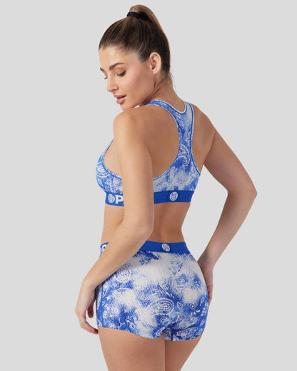 Women|Sale PSD Modal - Bandana Blues - Sports Bra - Modal