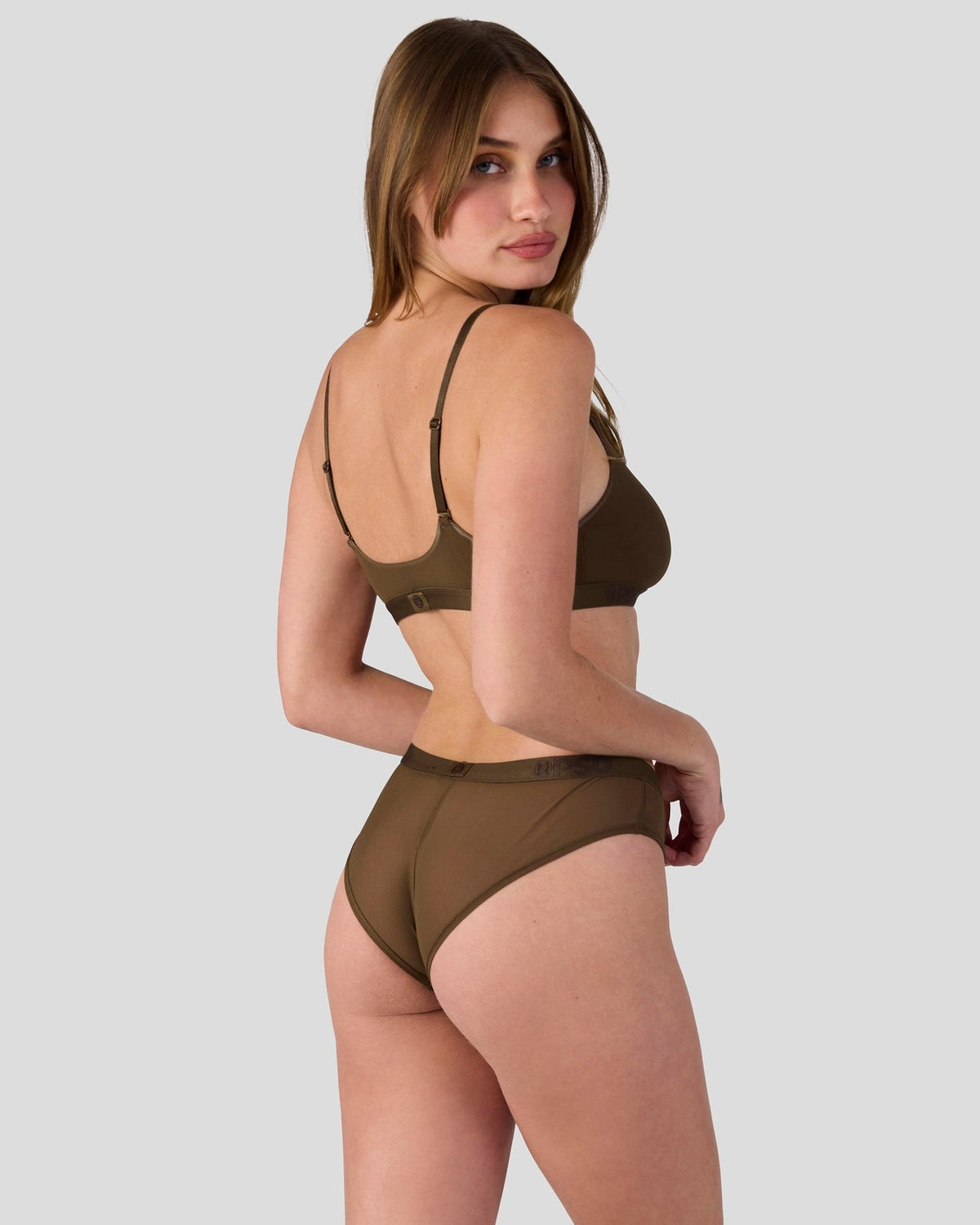 Women|Sale PSD Mesh - Solid Coco - Scoop Bralette - Mesh