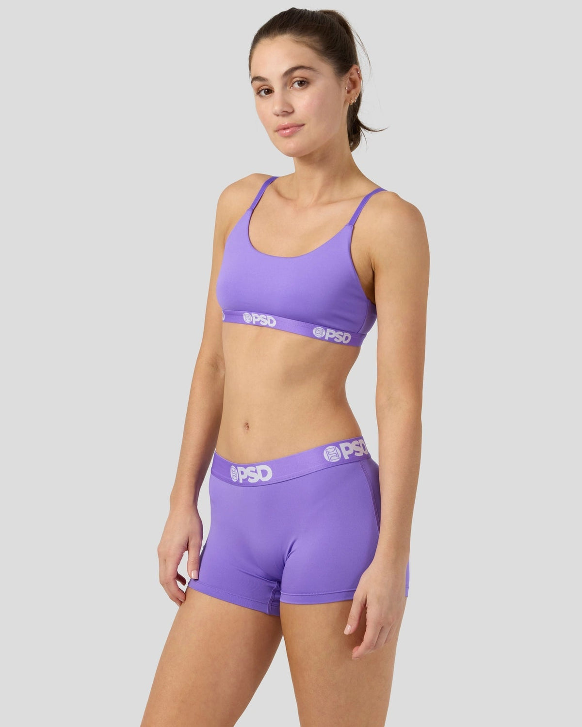 Sale PSD Solids - Lectric Purp - Scoop Bralette