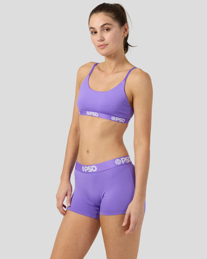 Sale PSD Solids - Lectric Purp - Scoop Bralette