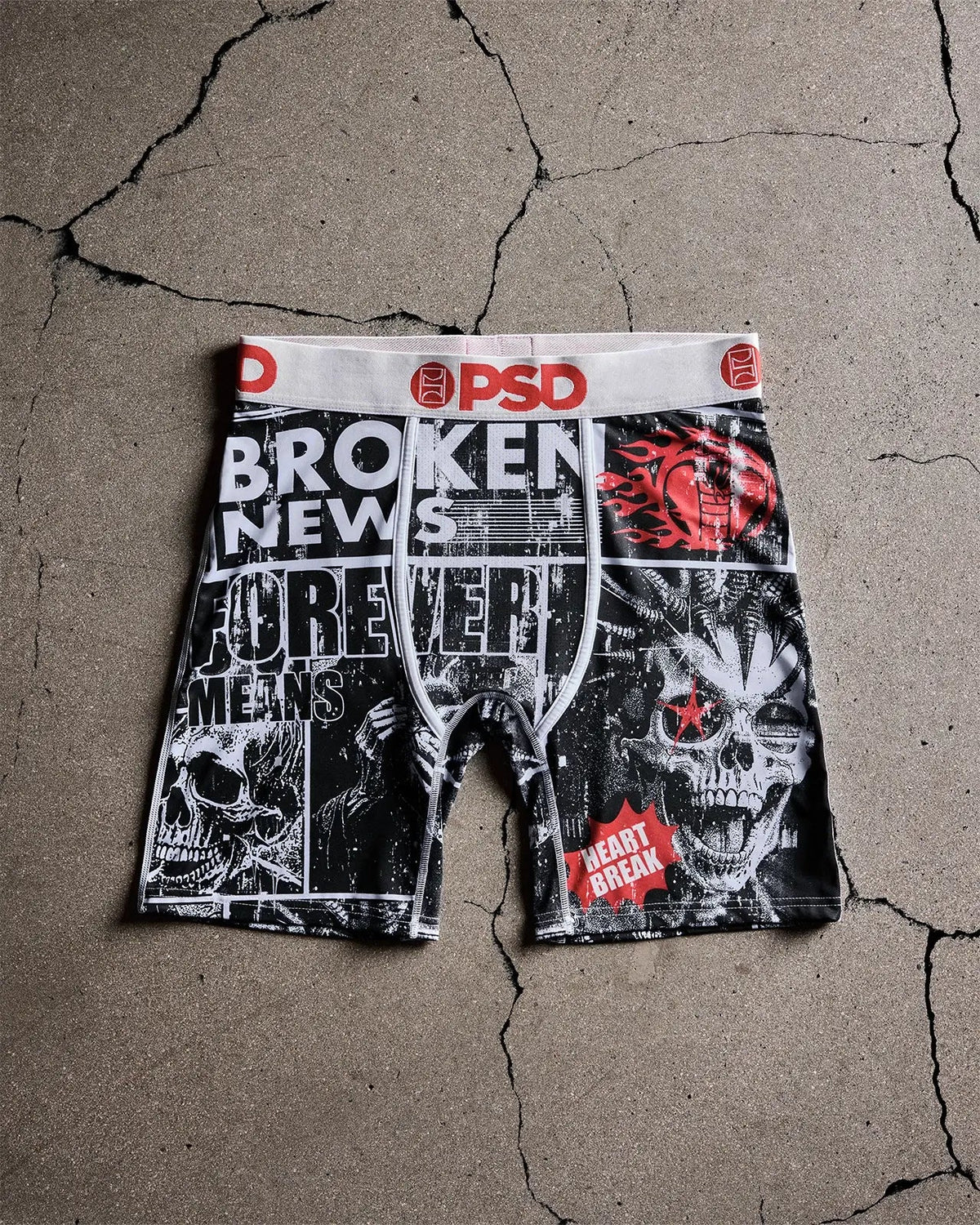 Men PSD Broken Promises - Broken News - Standard Length