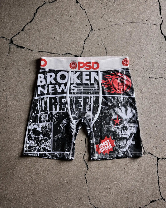 Men PSD Broken Promises - Broken News - Standard Length