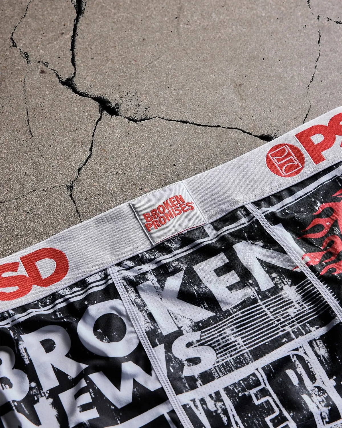 Men PSD Broken Promises - Broken News - Standard Length