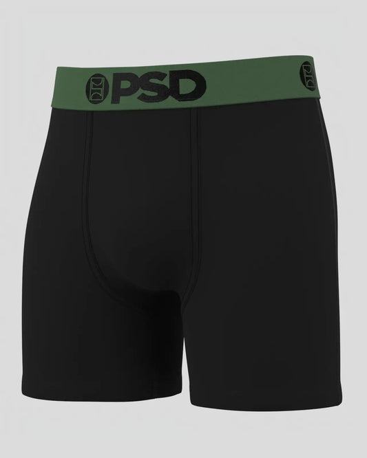 Men|Sale PSD Solids - Black Green - Mid Length - Cotton