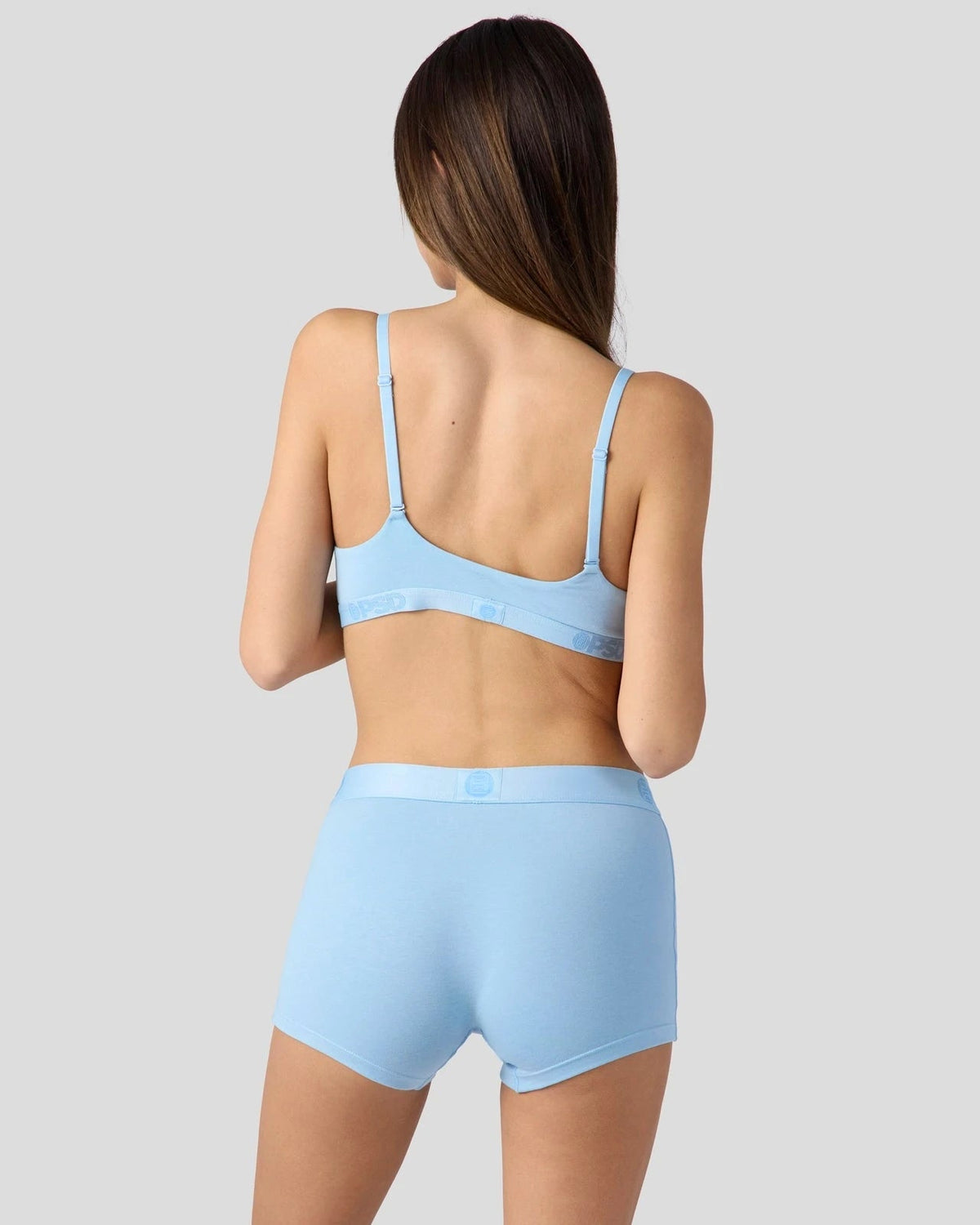 Women|Sale PSD Modal Solids - Baby Blue - Scoop Bralette - Modal