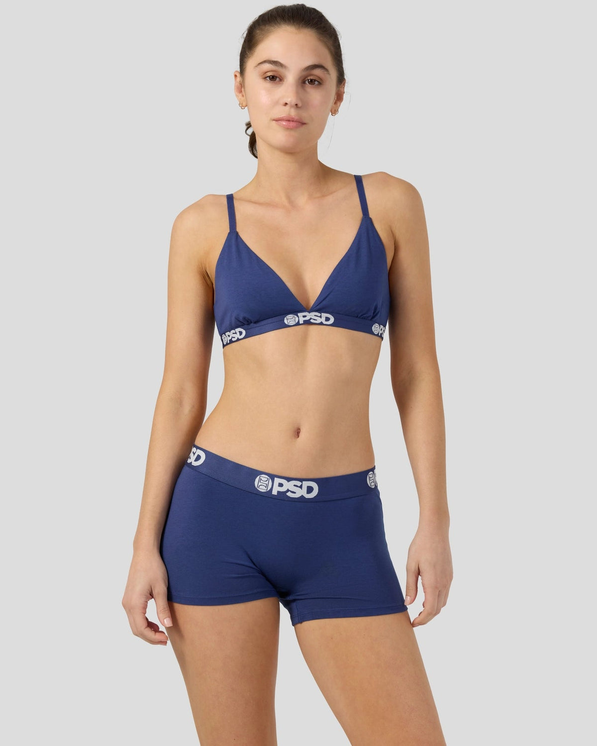 Women|Sale PSD Modal Solids - Navy - Triangle Bralette - Modal
