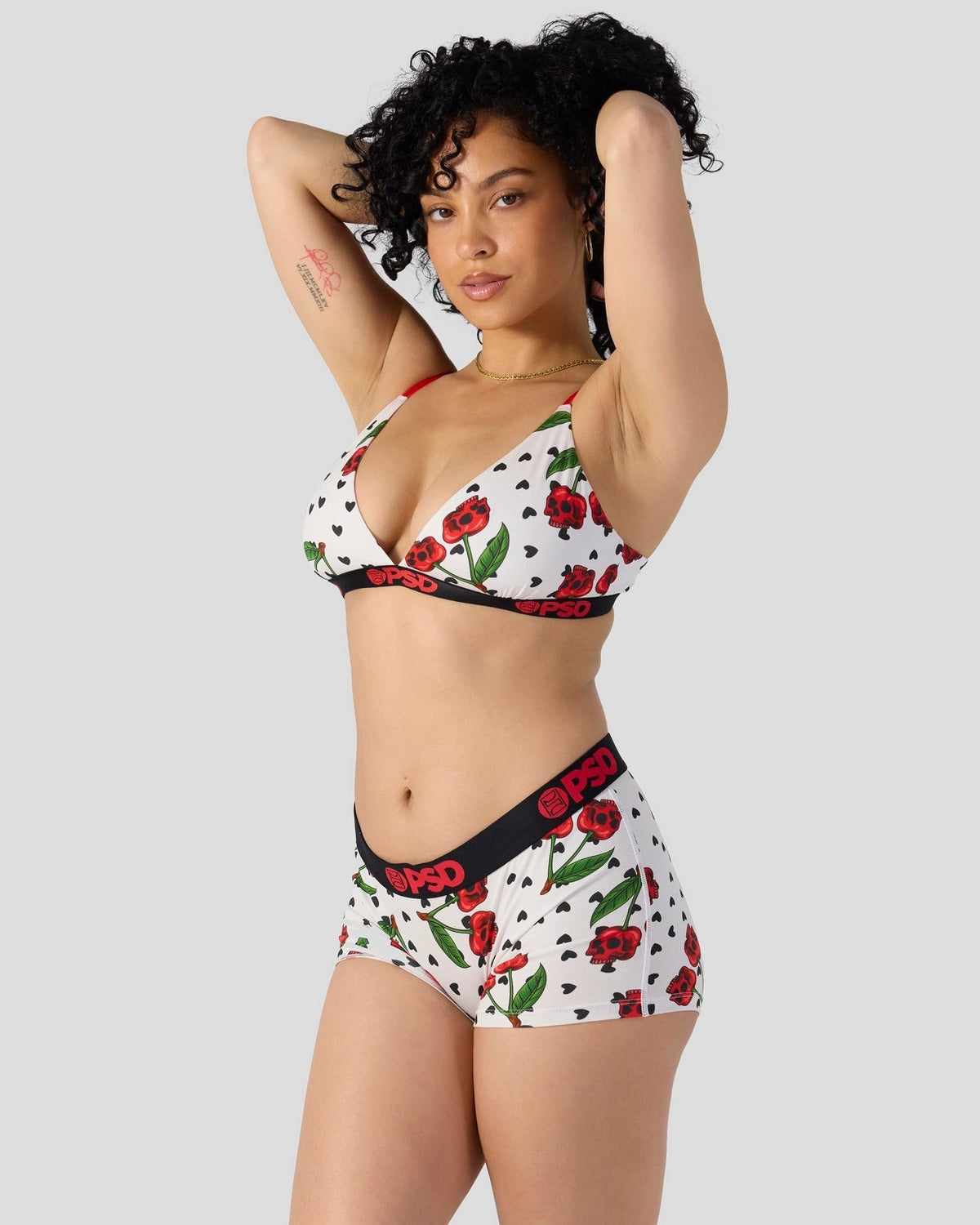 Women|Sale PSD Modal - Cherry Skullz - Triangle Bralette - Modal
