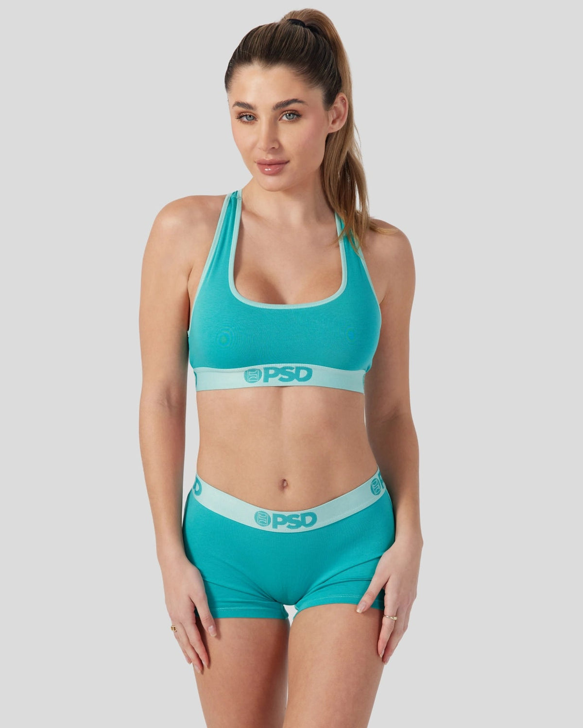Women|Sale PSD Modal Solids - Jade - Sports Bra - Modal