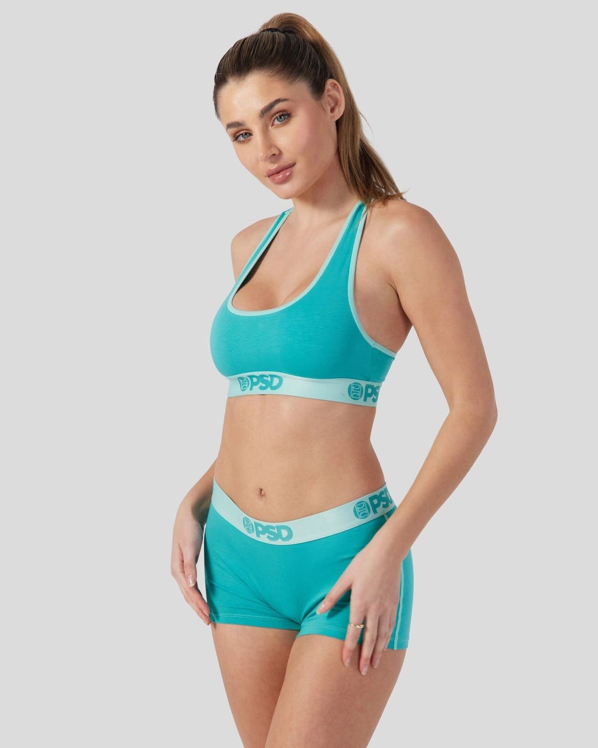 Women|Sale PSD Modal Solids - Jade - Sports Bra - Modal