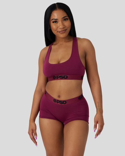 Women|Sale PSD Modal Solids - Almandine - Boy Short - Modal