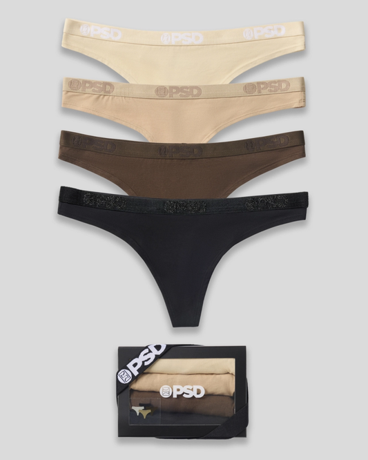 Women|Sale PSD Modal 4 Pack - Essentials - Thong - Modal