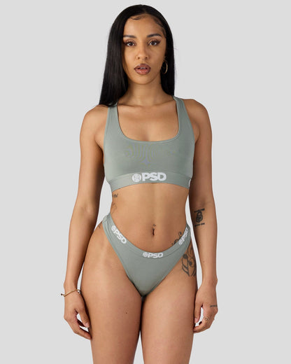 Women PSD Modal Solids - Sage - Thong - Modal