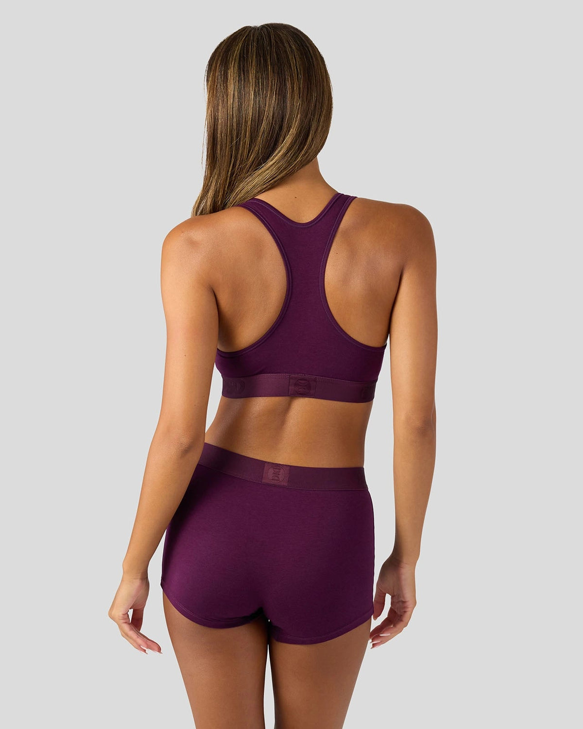 Women PSD Modal Solids - Plum - Boy Short - Modal