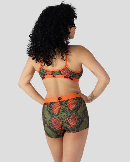 Sale PSD Green Snake - V-Neck Bralette