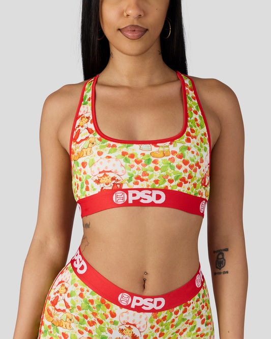 Sale PSD Strawberry Shortcake - Berry Field - Sports Bra