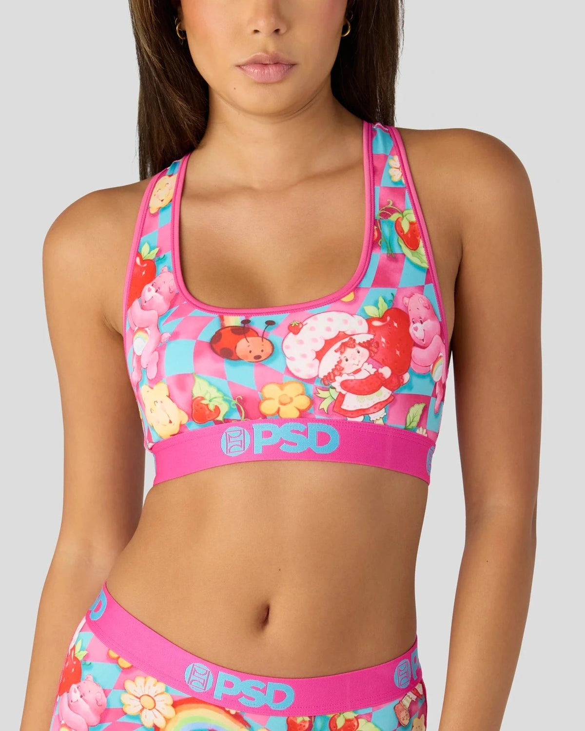 Sale PSD Strawberry Shortcake x Care Bears - Trippin - Sports Bra