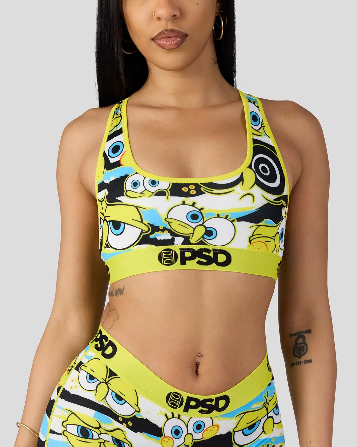Sale PSD SpongeBob Square Pants - Hidden Eyes - Sports Bra