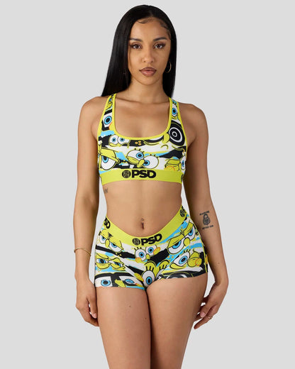 Sale PSD SpongeBob Square Pants - Hidden Eyes - Sports Bra