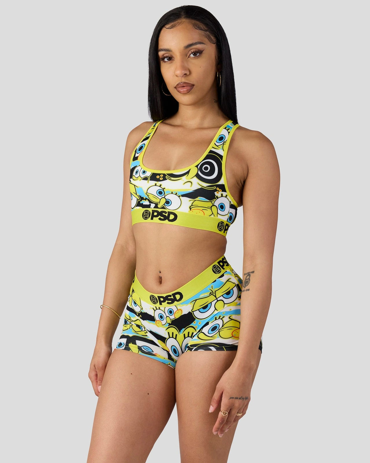 Sale PSD SpongeBob Square Pants - Hidden Eyes - Sports Bra