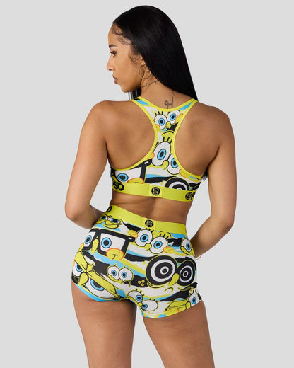 Sale PSD SpongeBob Square Pants - Hidden Eyes - Sports Bra