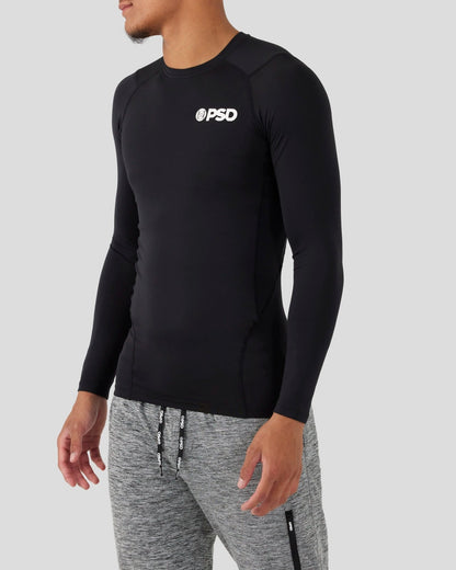 Sale PSD Compression Tee Long Sleeve - Black - Compression Tee