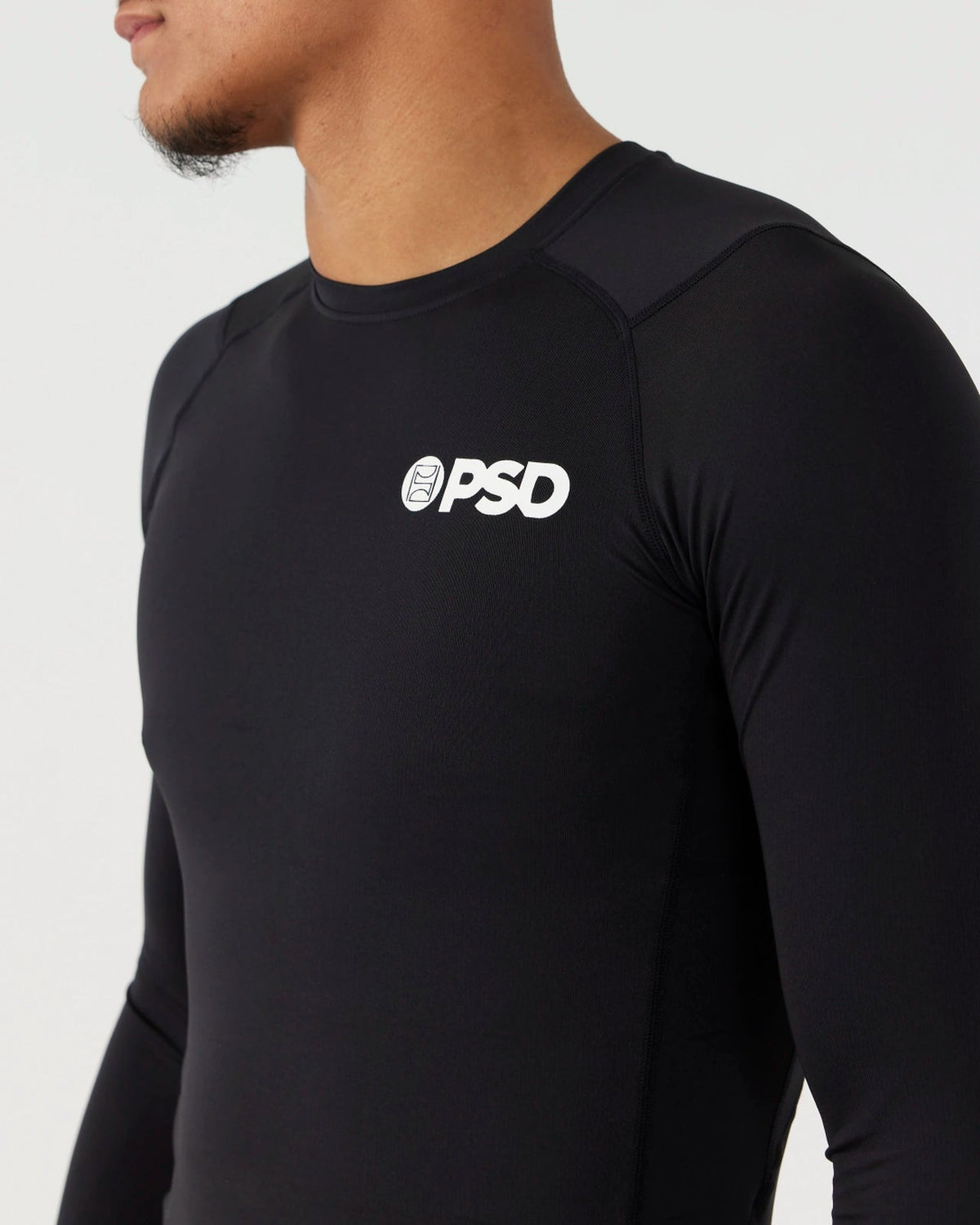Sale PSD Compression Tee Long Sleeve - Black - Compression Tee