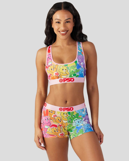 Sale PSD Care Bears - Rainbow - Sports Bra