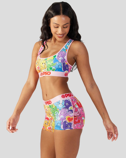 Sale PSD Care Bears - Rainbow - Sports Bra