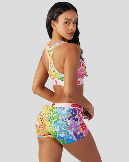 Sale PSD Care Bears - Rainbow - Sports Bra