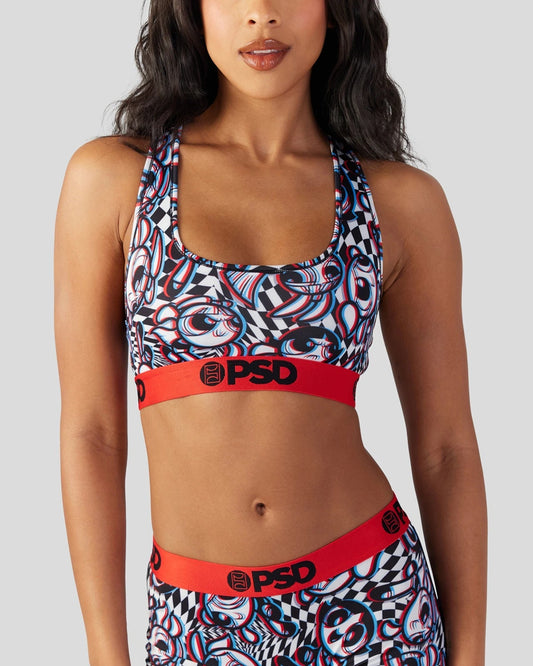 Sale PSD The Powerpuff Girls - 3D Trip - Sports Bra