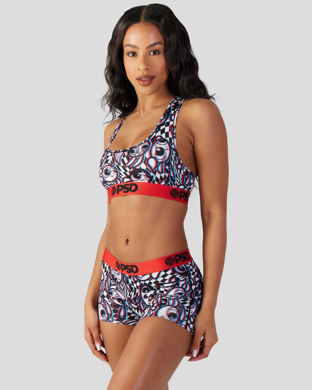 Sale PSD The Powerpuff Girls - 3D Trip - Sports Bra