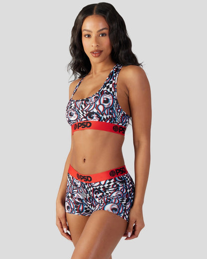 Sale PSD The Powerpuff Girls - 3D Trip - Sports Bra