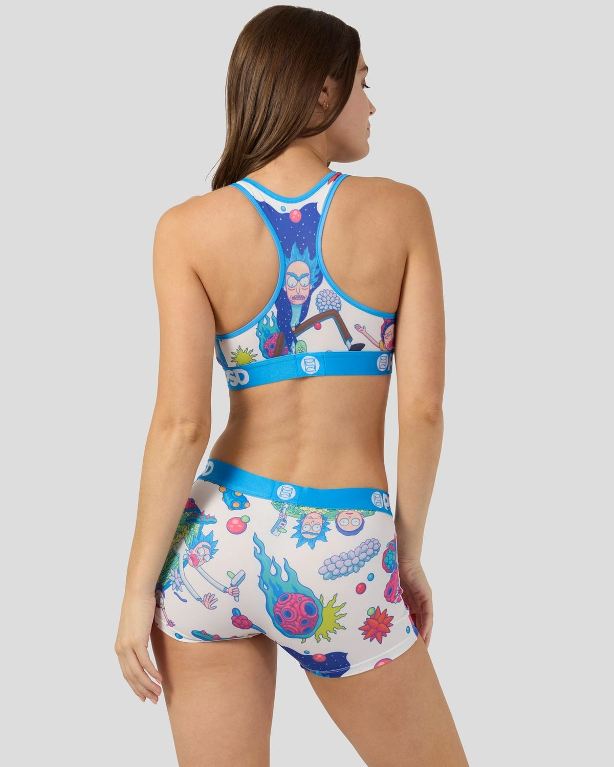 Sale PSD Rick and Morty - Attacks - Sports Bra