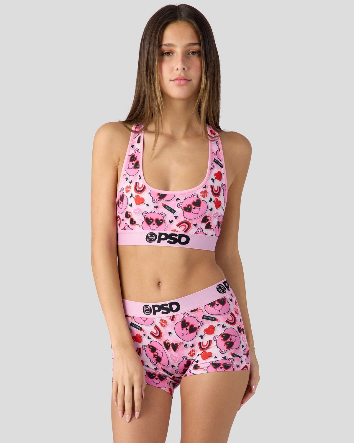Sale PSD Care Bears - Love Bear - Sports Bra