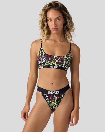 Sale PSD Modal - Jewel Leopard - Scoop Bralette - Modal