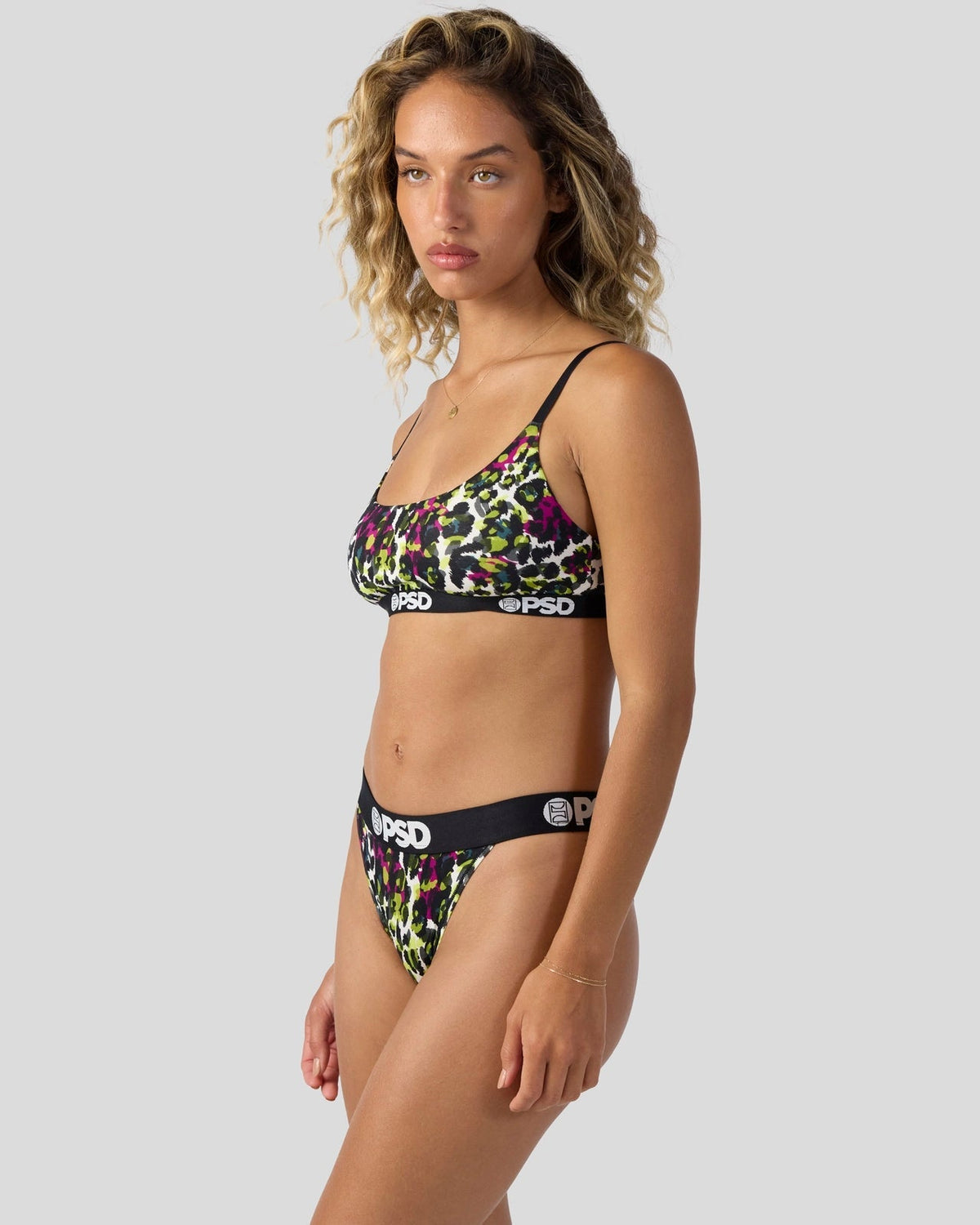 Sale PSD Modal - Jewel Leopard - Scoop Bralette - Modal