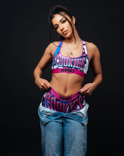 Sale PSD Cookies - Camo Pop - Sports Bra