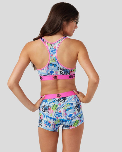 Sale PSD Care Bears - Make It Rain - Sports Bra