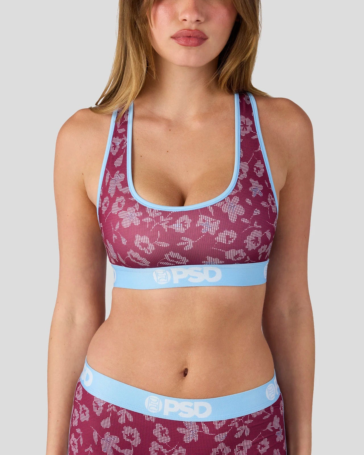 Sale PSD Halftone Bloom - Sports Bra