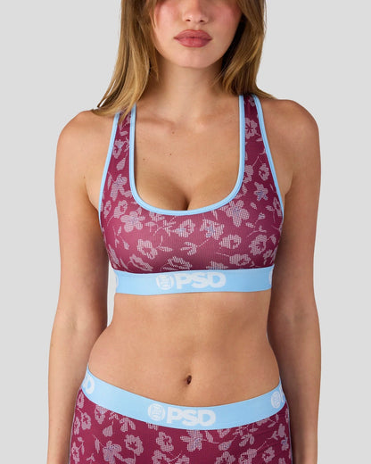 Sale PSD Halftone Bloom - Sports Bra