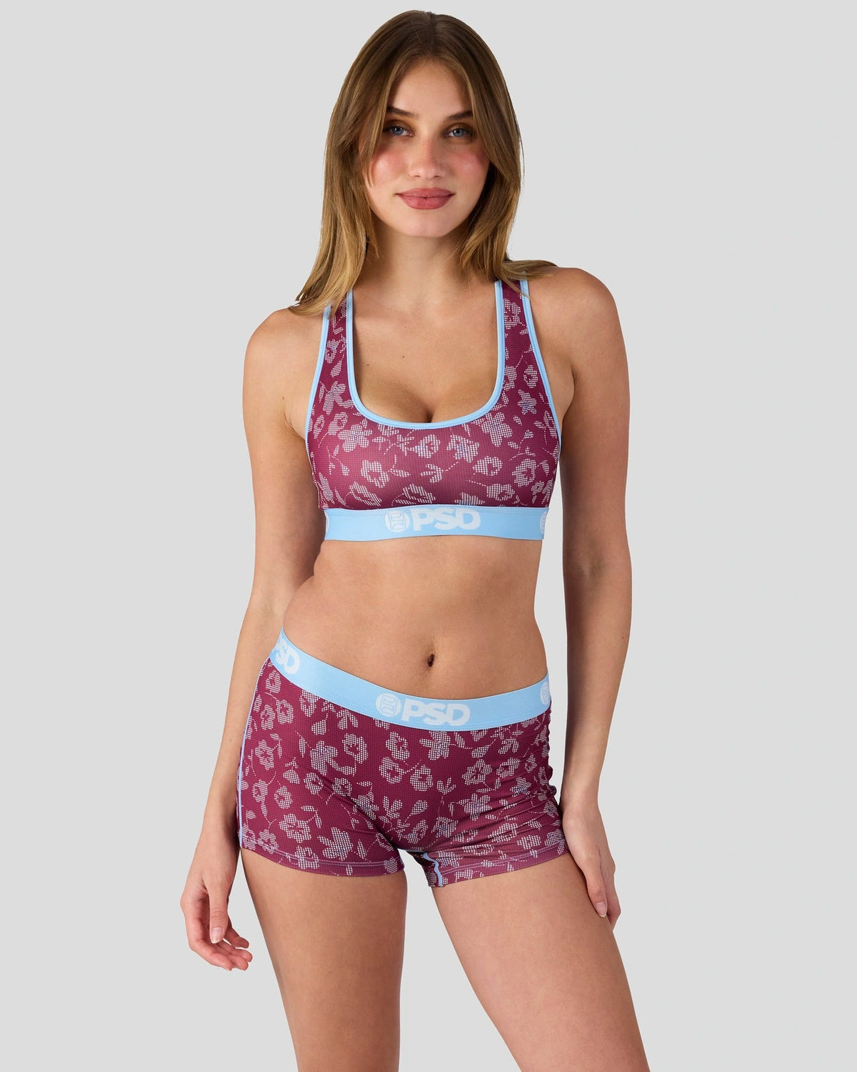 Sale PSD Halftone Bloom - Sports Bra